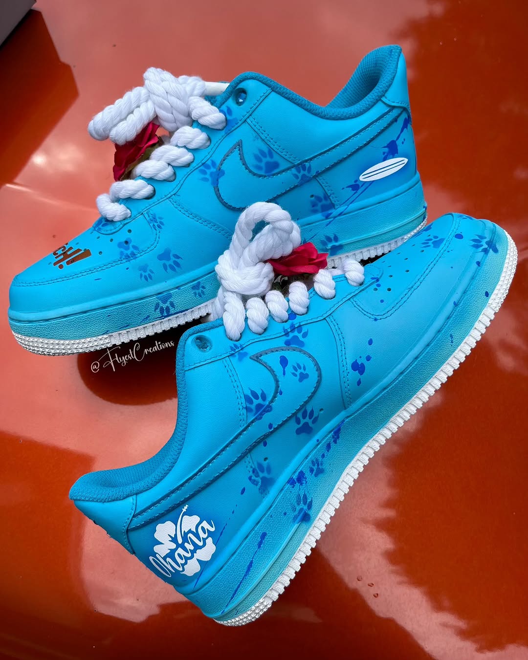 Hand Painted Stitch Custom Air Force 1 Sneakers-shecustomize