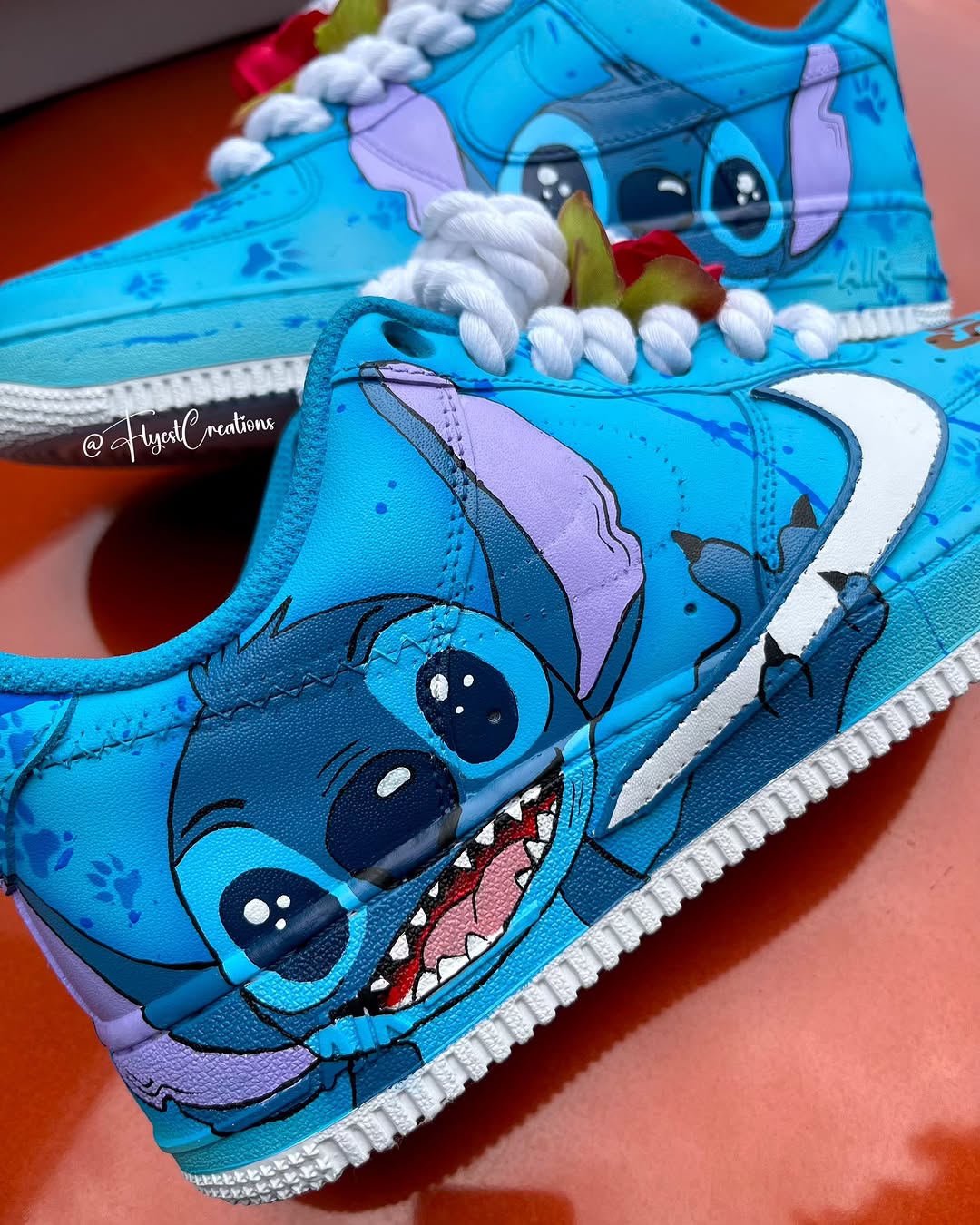 Hand Painted Stitch Custom Air Force 1 Sneakers-shecustomize