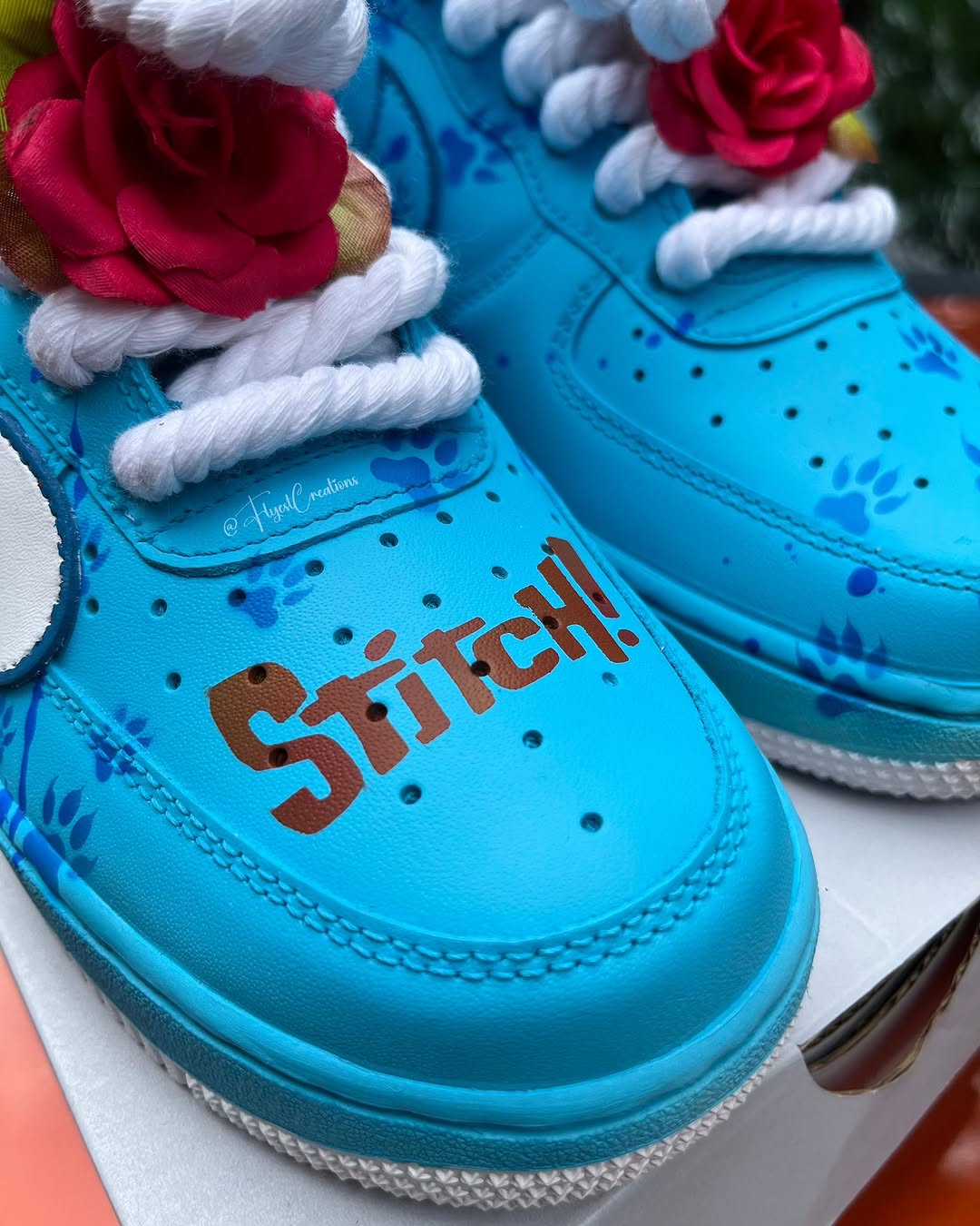 Hand Painted Stitch Custom Air Force 1 Sneakers-shecustomize