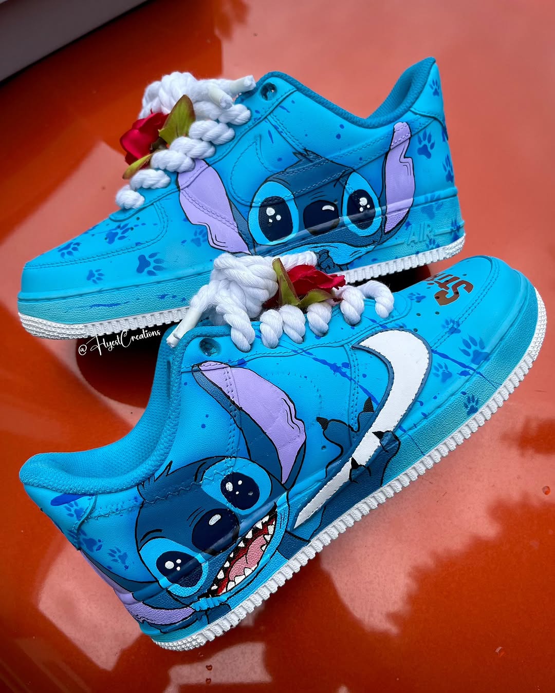 Hand Painted Stitch Custom Air Force 1 Sneakers-shecustomize