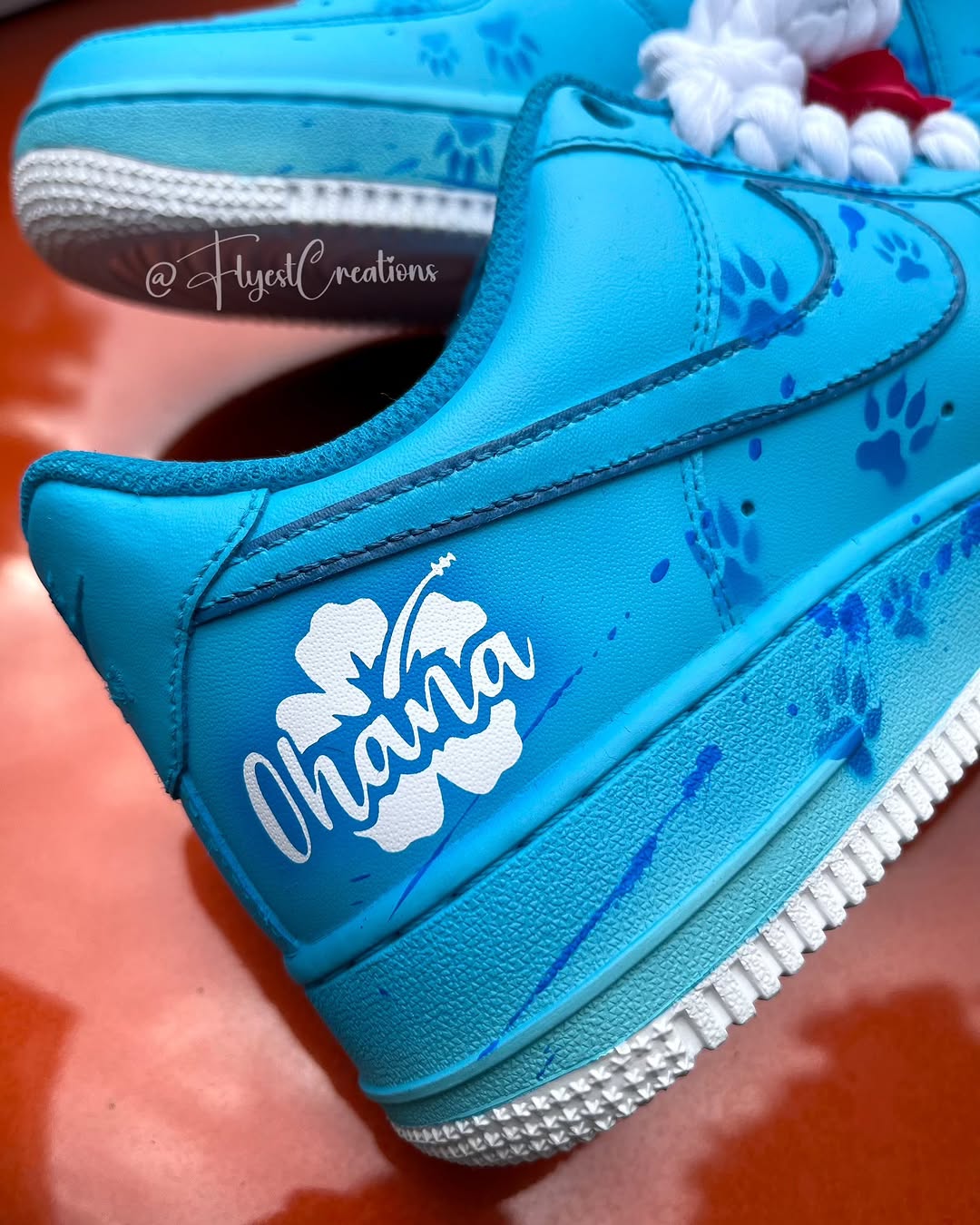 Hand Painted Stitch Custom Air Force 1 Sneakers-shecustomize