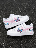 Pink Butterfly Drip Custom Air Force 1-shecustomize