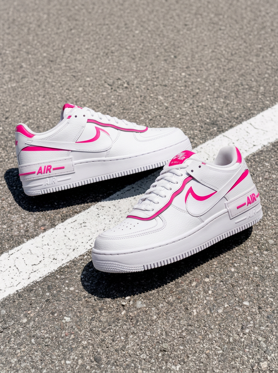 Pink Custom Air Force 1 Shadow-shecustomize