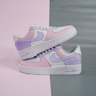 Pink Purple Air Force 1s Custom Shoes Sneakers-shecustomize