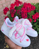 Hand Painted Pink Barbie Custom Air Force 1 Sneakers-shecustomize