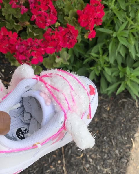 Hand Painted Pink Barbie Custom Air Force 1 Sneakers-shecustomize