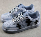 Blue Chrome Hearts Custom Air Force 1-shecustomize