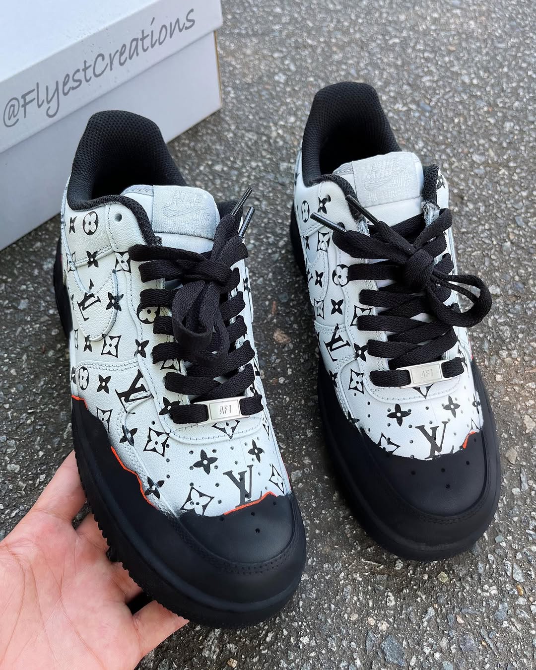 Hand Painted Custom Monogram Air Force 1 Sneakers-shecustomize
