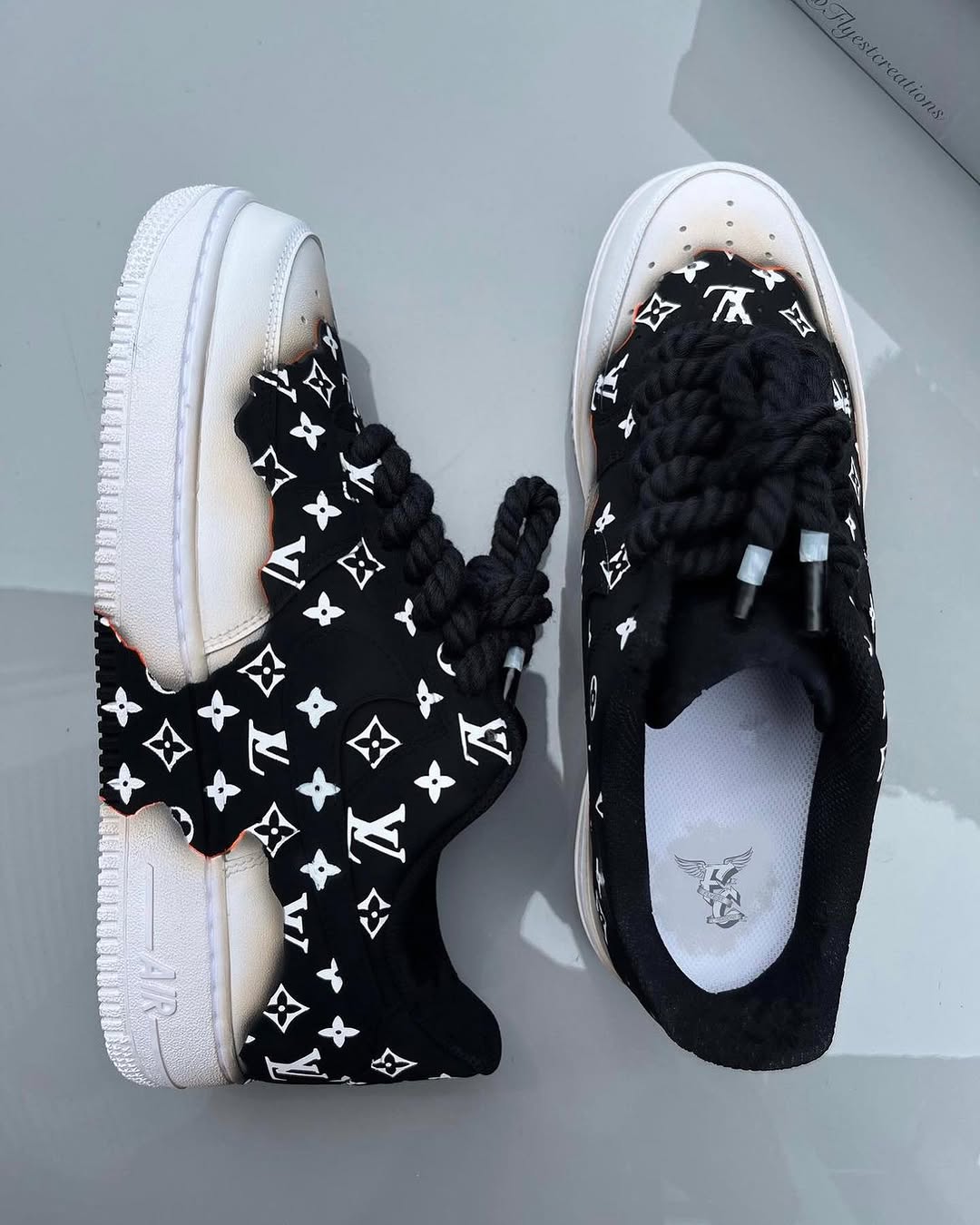 Hand Painted Custom Monogram Air Force 1 Sneakers-shecustomize