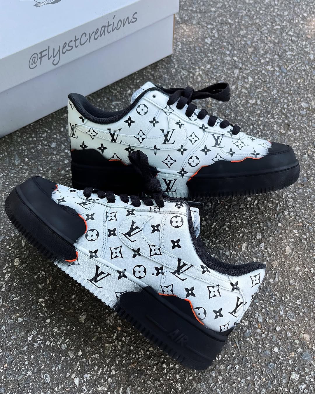 Hand Painted Custom Monogram Air Force 1 Sneakers-shecustomize