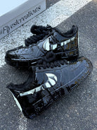 Hand Painted Black Venom Custom Air Force 1 Sneakers-shecustomize