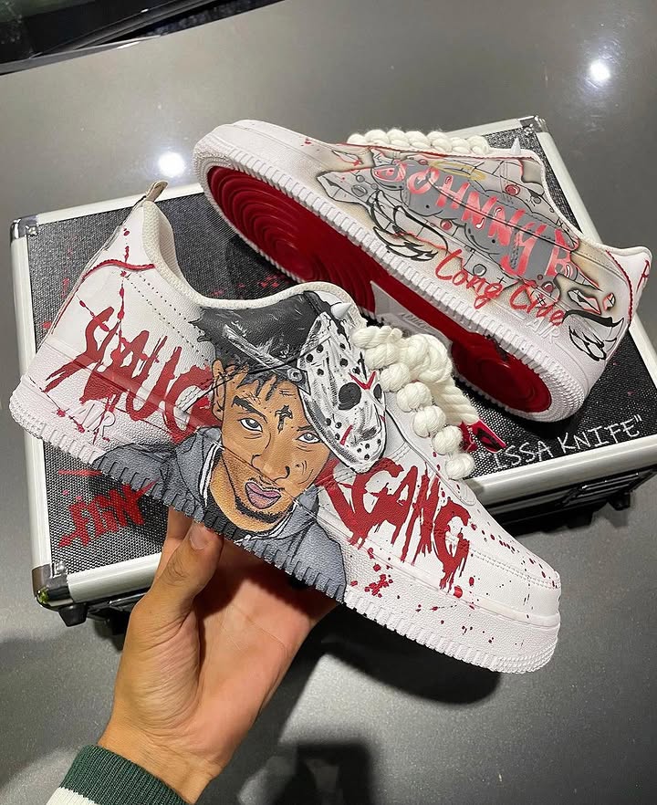 Hand Painted Custom Air Force 1 Street Style Sneakers-shecustomize