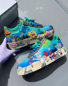 Hand Painted SpongeBob Custom Air Force 1 Sneakers-shecustomize