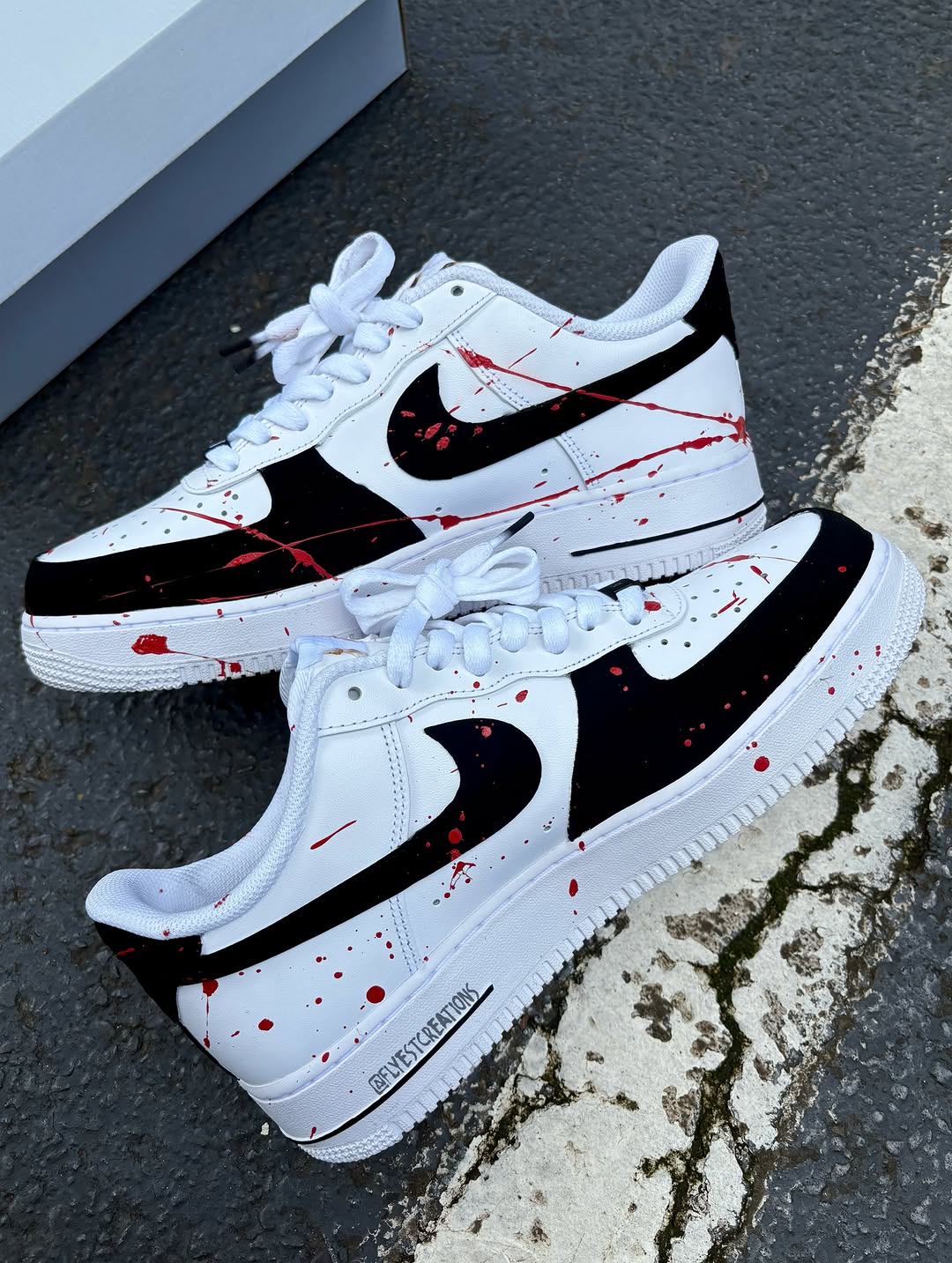 Hand Painted Terrifier Custom Air Force 1 Sneakers-shecustomize