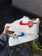 Arsenal Blue Red Custom Air Force 1-shecustomize