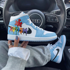 Baby Blue Autism Puzzle Custom Air Jordan 1-shecustomize