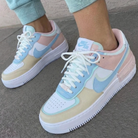 Baby Blue Baby Pink Beige Custom Air Force 1-shecustomize