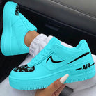 Baby Blue Black LV Custom Air Force 1 Shadow-shecustomize