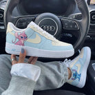 Baby Blue Cream Stitch Angel Custom Air Force 1-shecustomize