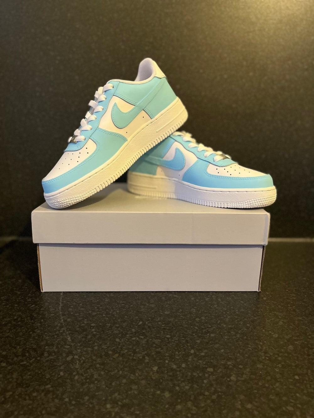 Baby Blue Custom Air Force 1-shecustomize