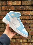 Baby Blue Custom Air Jordan 1-shecustomize