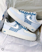 Baby Blue Heart Custom Air Force 1-shecustomize