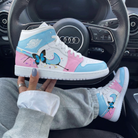 Baby Blue Pink Butterfly Custom Air Jordan 1-shecustomize