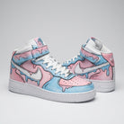 Baby Pink Baby Blue Drip Custom Air Force 1-shecustomize