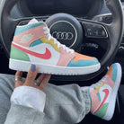 Baby Pink Baby Blue Yellow Orange Green Custom Air Jordan 1-shecustomize