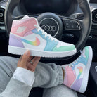 Baby Pink Blue Rainbow Custom Air Jordan 1-shecustomize