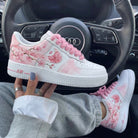 Baby Pink Cherry Blossom Custom Air Force 1-shecustomize