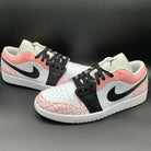 Baby Pink Crackle Pattern Custom Air Jordan 1-shecustomize