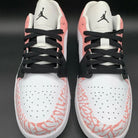 Baby Pink Crackle Pattern Custom Air Jordan 1-shecustomize