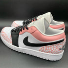 Baby Pink Crackle Pattern Custom Air Jordan 1-shecustomize