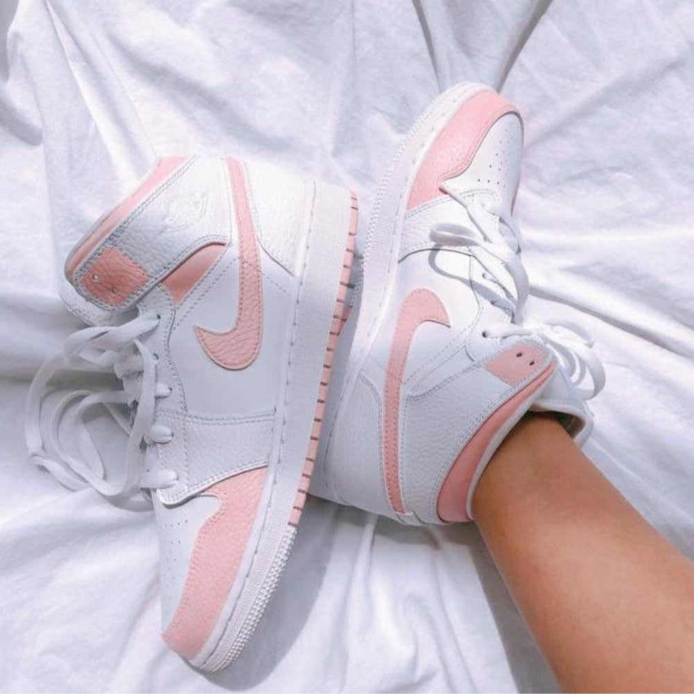 Baby Pink Custom Air Jordan 1-shecustomize
