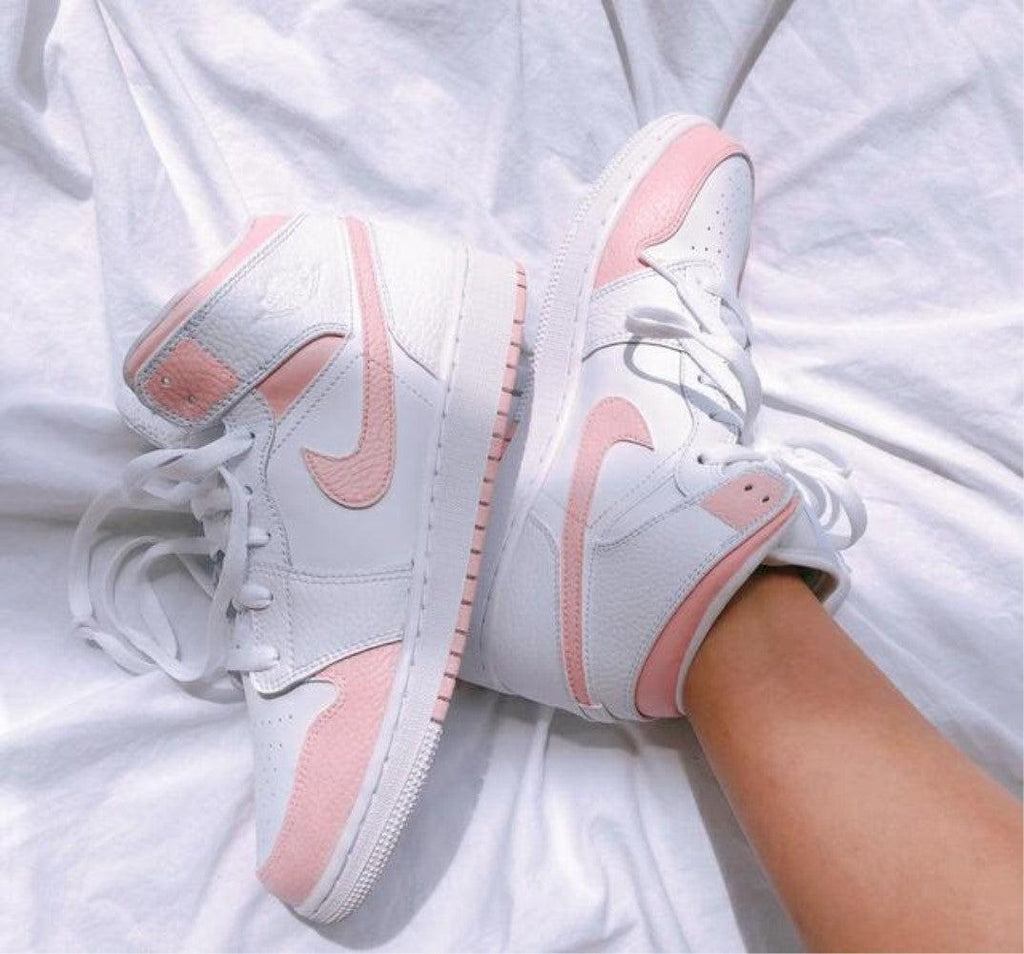 Baby Pink Custom Air Jordan 1-shecustomize