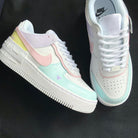 Baby Pink Mint Floral Custom Air Force 1-shecustomize