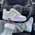 Baby Pink Mint Purple Custom Air Force 1-shecustomize
