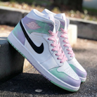 Baby Pink Mint Purple Custom Air Jordan 1-shecustomize
