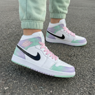 Baby Pink Mint Purple Custom Air Jordan 1-shecustomize