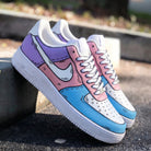 Baby Pink Purple Blue Cartoon Custom Air Force 1-shecustomize