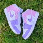 Baby Pink Purple Custom Air Jordan 1-shecustomize