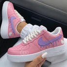 Baby Pink Purple Hello Kitty Drip Custom Air Force 1-shecustomize