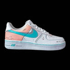 Baby Pink Teal Heart - Themed Custom Air Force 1-shecustomize