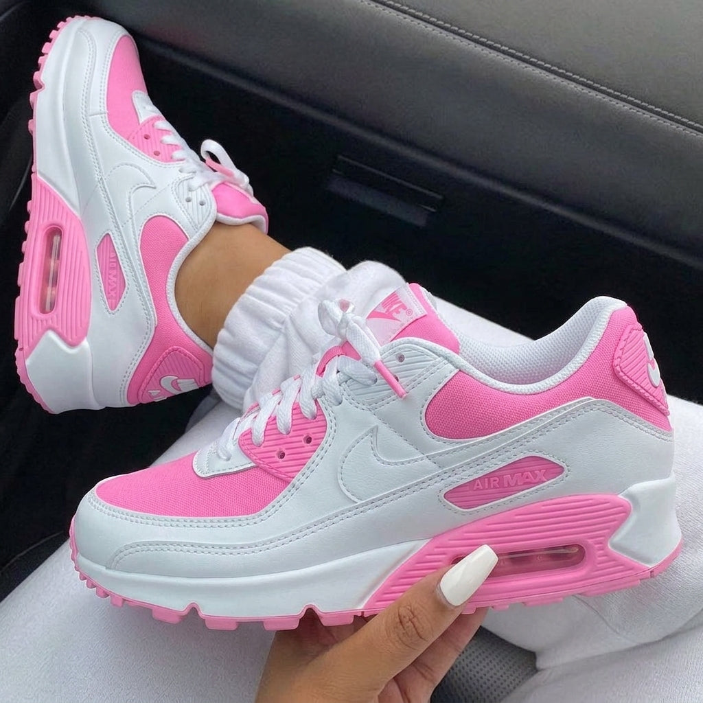 Baby Pink White Custom Nike Air Max 90