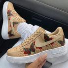 Beige Butterflies Blood Custom Air Force 1-shecustomize