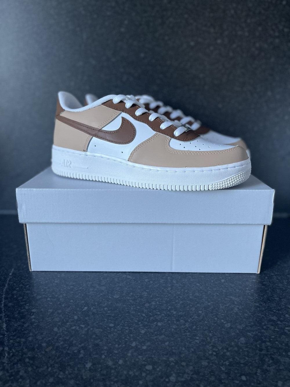 Beige Custom Air Force 1-shecustomize