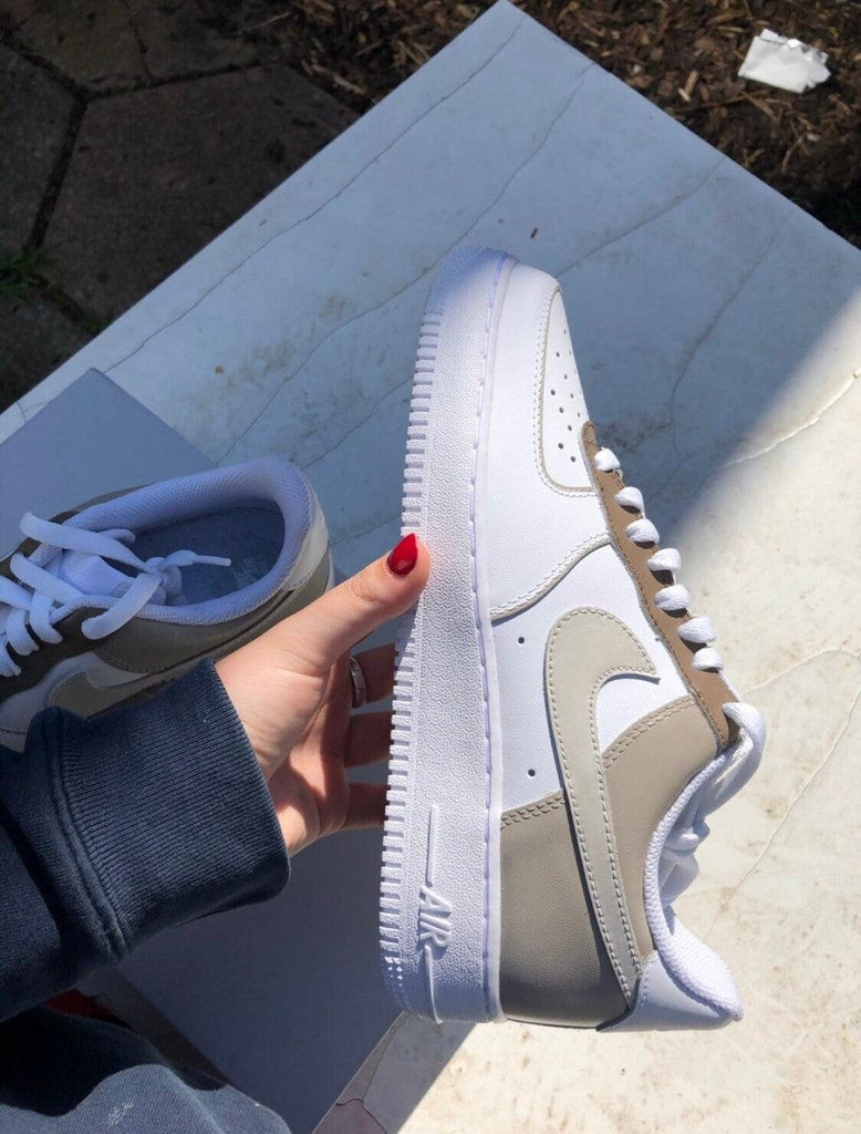 Beige Custom Air Force 1-shecustomize