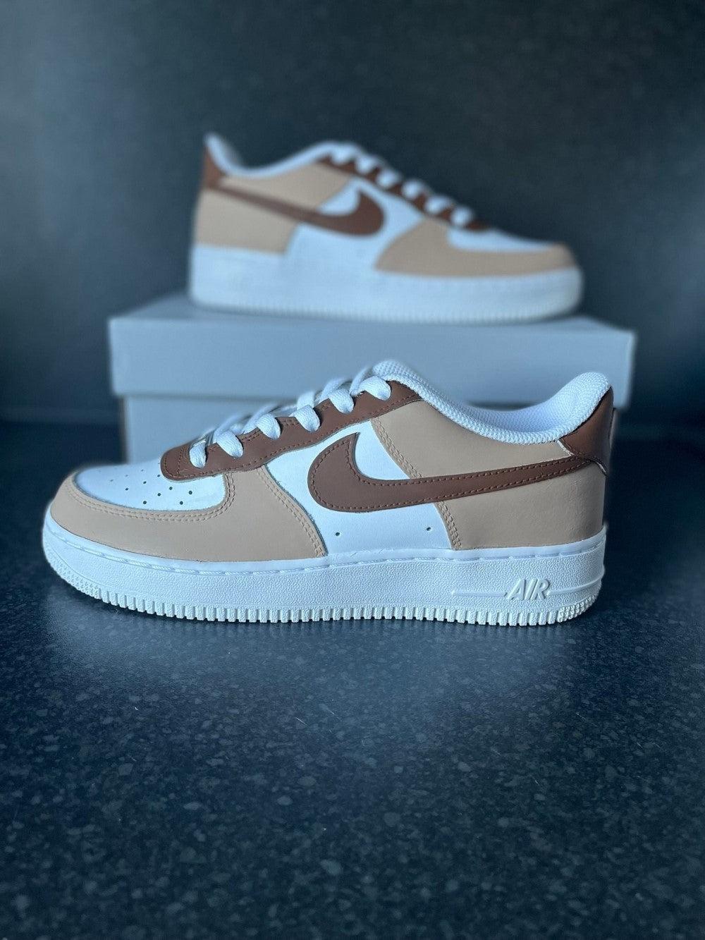 Beige Custom Air Force 1-shecustomize
