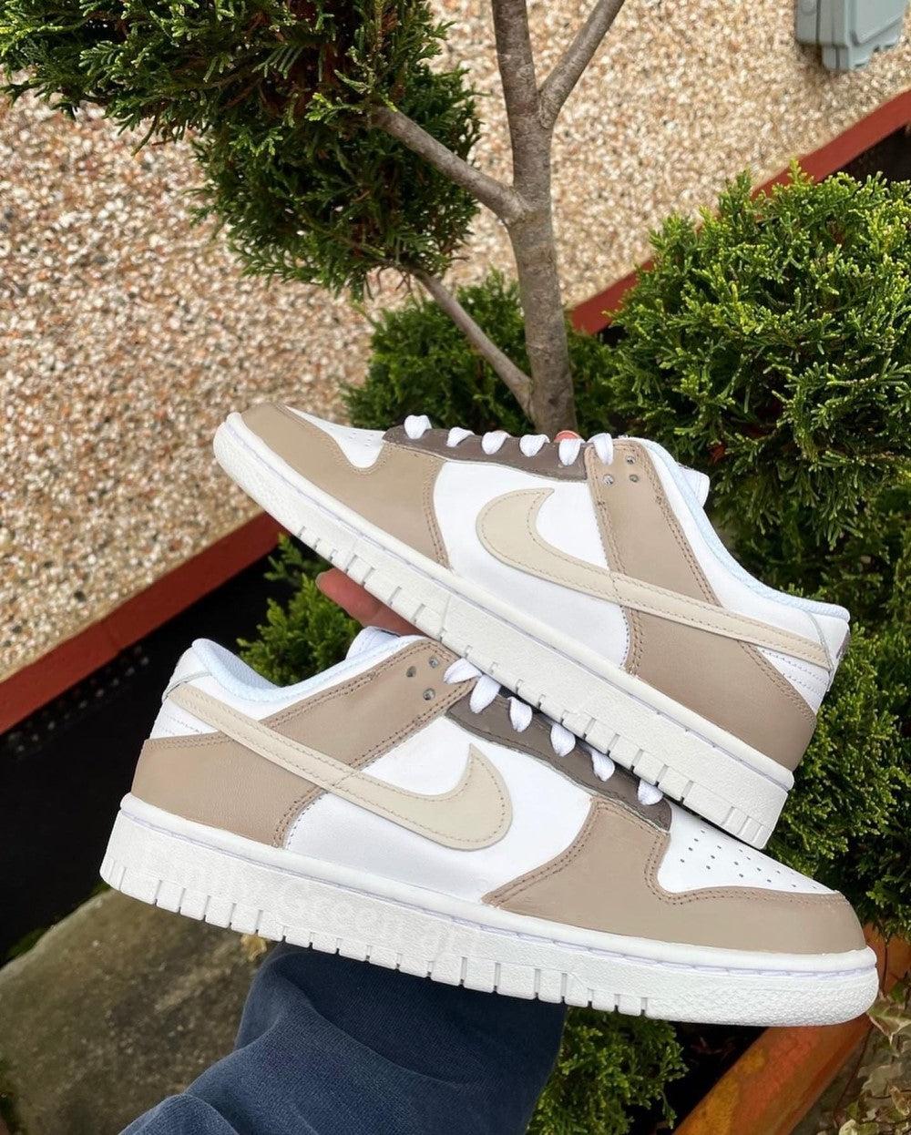 Beige Custom NIKE Dunk-shecustomize